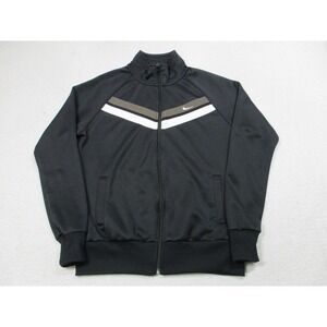 Nike Jacket Womens L Black White Full Zip Track Colorblock Athletic 577711-014